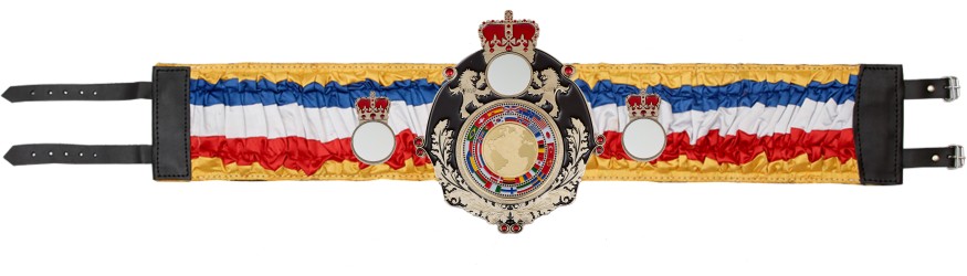 QUEENSBURY WORLD FLAGS SILK CHAMPIONSHIP BELT - QUEEN/B/FLAG/SILK - AVAILABLE IN 6 COLOURS